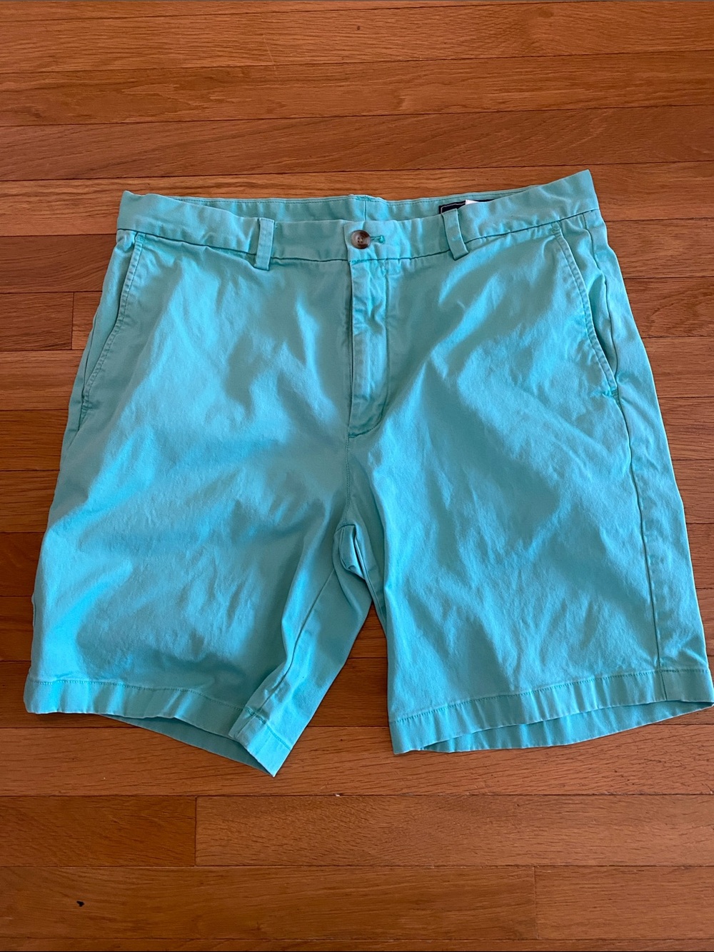 Vineyard Vines Aqua Flat Front Chino Shorts
